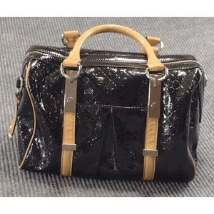 Dana Buchman Purse Black/Tan Satchel Bag
